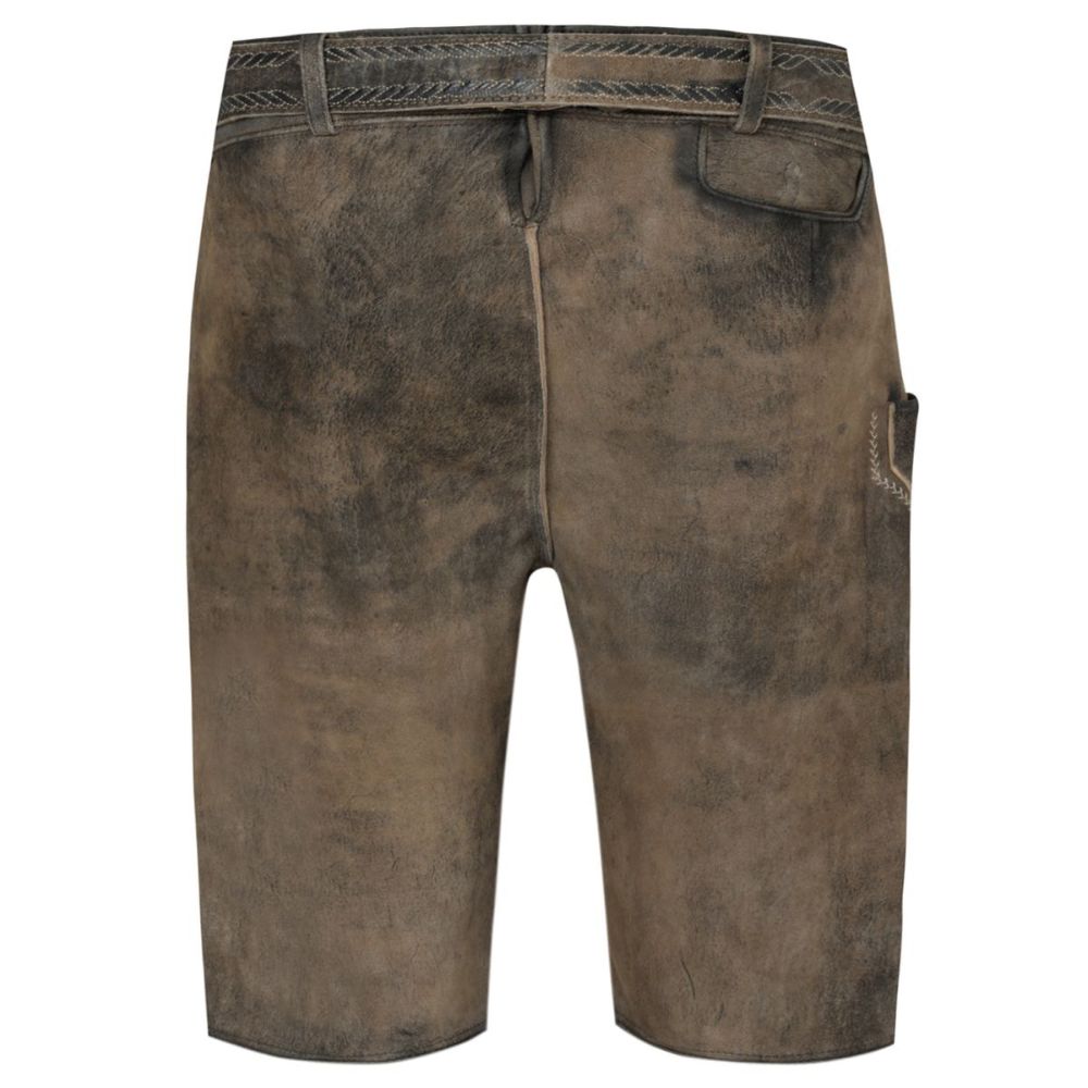 Bavarian Lederhosen Short Anton Brown