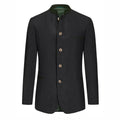 Oktoberfest Men Tracht Coat Black Wool