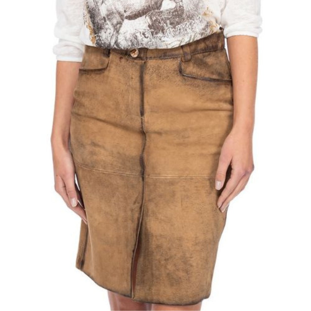 Traditional German Lederhosen Skirt for Women