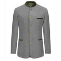 Traditional Oktoberfest Winter Jacket Gray Wool