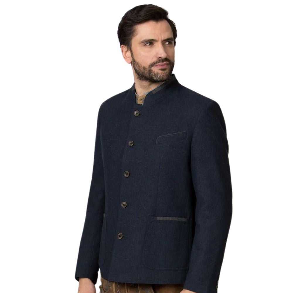 Classic Stand Up Collar Wool Trachten Jacket